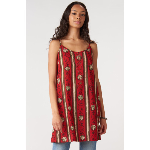 Mid-length Cami - Salsa