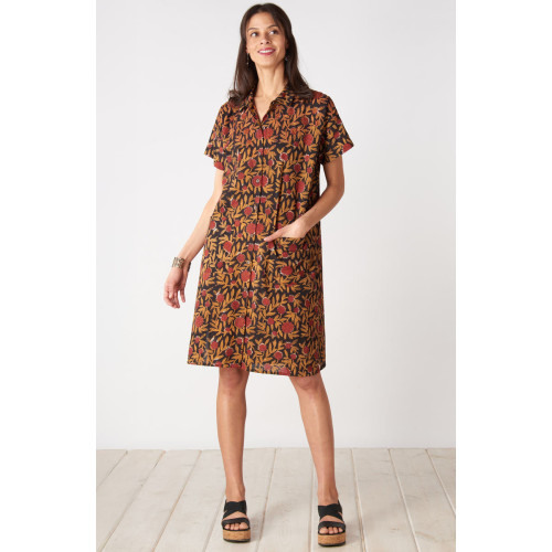Shireen Block Print Shirt Dress - Black/Multi Shireen Block Print Shirt Dress - Black/Multi