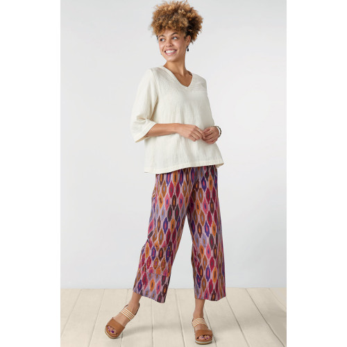 Kesari Pull-On Cargo Crop Pant - Multi