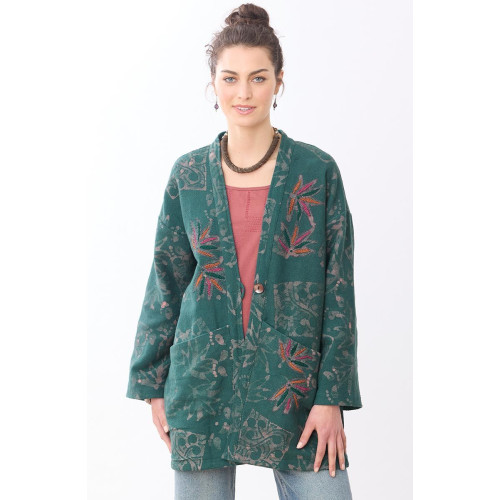Assam Topper Jacket - Forest/Multi Assam Topper Jacket - Forest/Multi