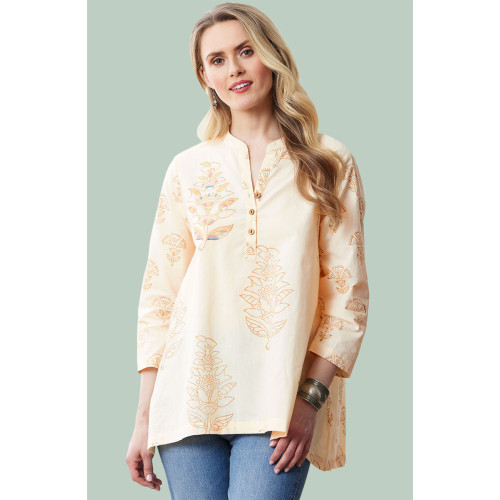 Priyanka Organic Tunic - Warm white Priyanka Organic Tunic - Warm white