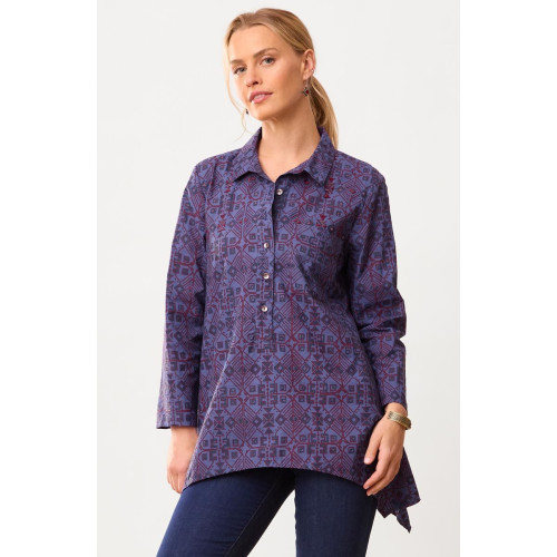 Naaziya Organic Handkerchief Hem Tunic - Celestial/Multi Naaziya Organic Handkerchief Hem Tunic - Celestial/Multi