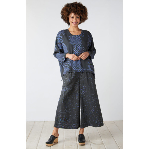 Anjula Wide-Leg Pant - Fossil/Periwinkle Anjula Wide-Leg Pant - Fossil/Periwinkle
