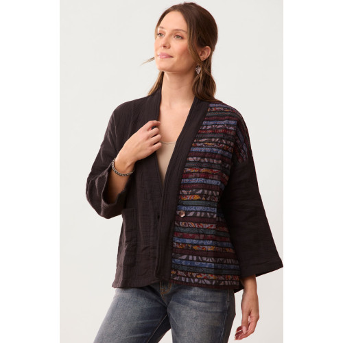 Malvi Upcycled Jacket - Black/Chindi