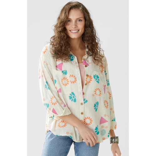 Ranjitha Shirt - Natural/Multi Ranjitha Shirt - Natural/Multi