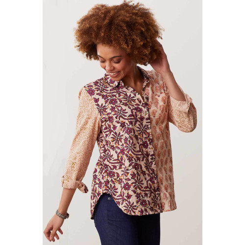 Jeevan Shirt - Powder/Multi